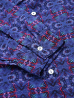 Valbone Women’s Purple Georgette Printed Shirt