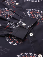 Valbone Women’s Navy Blue Georgette Printed Shirt