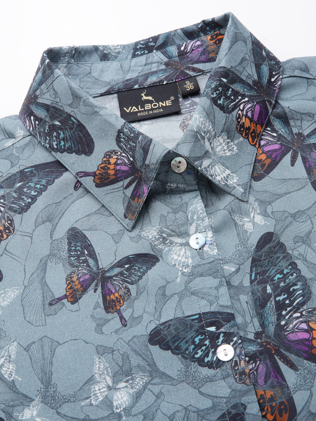 Valbone Women’s Grey Modal Silk Printed Shirt