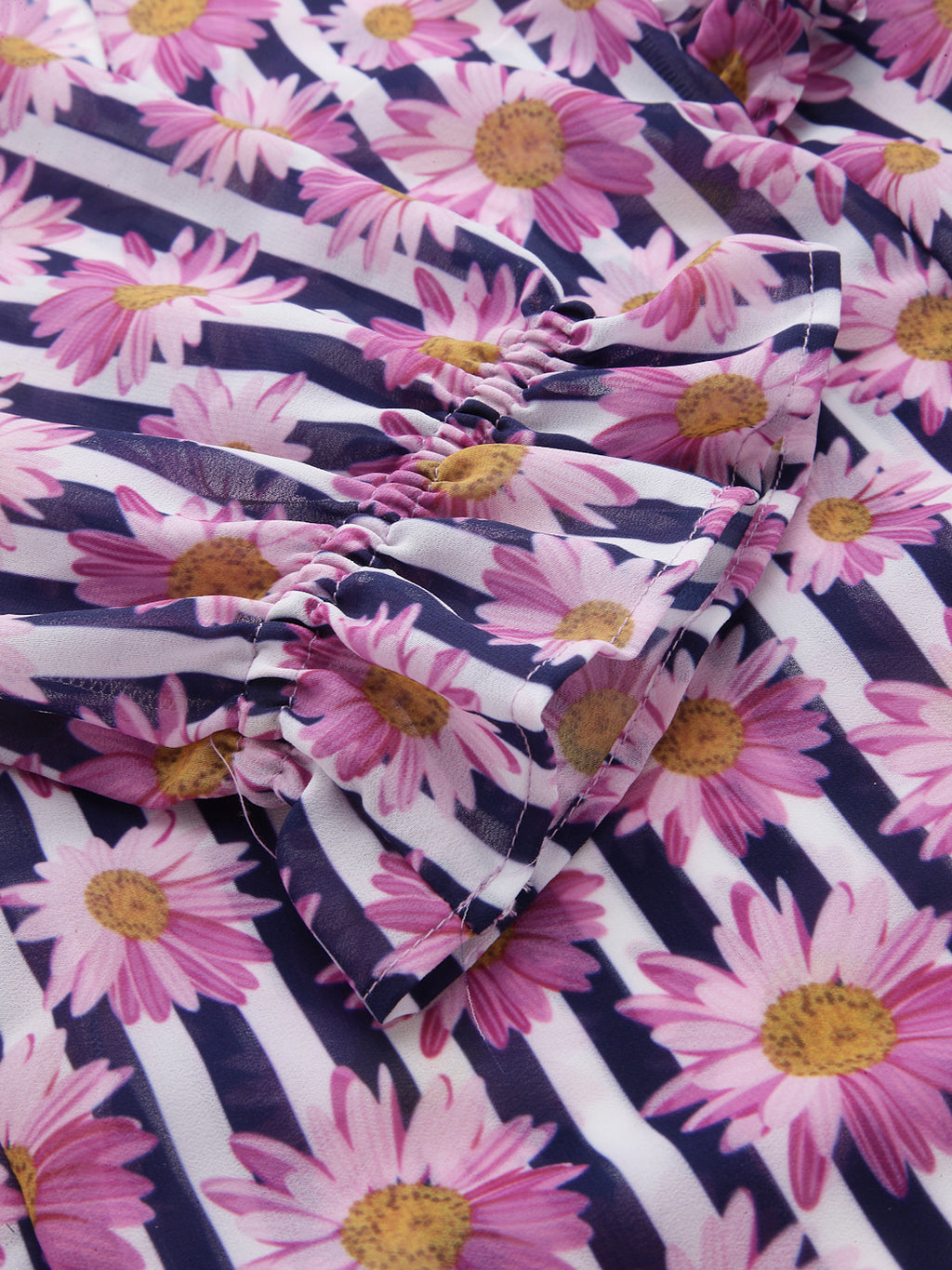 Pink Georgette Floral Print Top