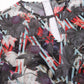 Valbone Women’s Grey Georgette Floral Printed Dress 3/4 Sleeves with Matching Balt