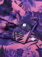 Valbone Women’s Purple Georgette Printed Shirt