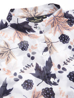 Valbone Women’s Blue Georgette Printed Shirt