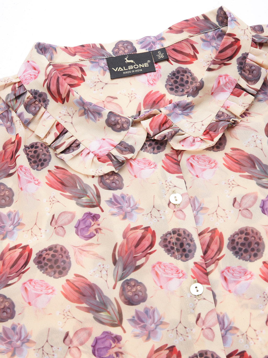 Valbone Women’s Pitch Georgette Printed Shirt