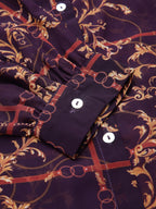 Valbone Women’s Maroon Georgette Printed Shirt