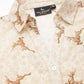 Valbone Women’s Off-White Modal Silk Printed Shirt Full Sleeves