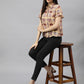 Valbone Women’s Maroon Modal Silk Printed Shirt