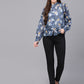 Valbone Women’s Blue Georgette Printed Shirt