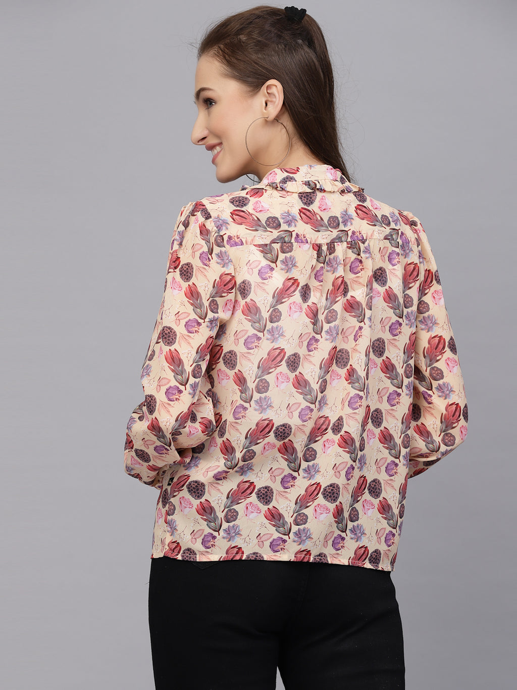 Valbone Women’s Pitch Georgette Printed Shirt