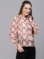 Valbone Women’s Pitch Georgette Printed Shirt