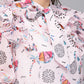 Valbone Women’s Pink Georgette Floral Print Top