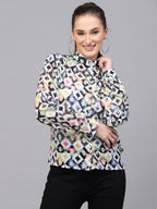 Valbone Women’s Multicolor Georgette Printed Shirt