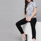 Valbone Women’s Blue Modal Silk Printed Shirt