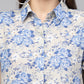 Valbone Women’s Blue Modal Silk Printed Shirt
