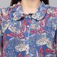 Valbone Women’s Blue Georgette Printed Shirt