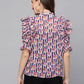 Valbone Women’s Pink Georgette Floral Print Top