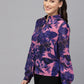 Valbone Women’s Purple Georgette Printed Shirt