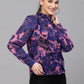 Valbone Women’s Purple Georgette Printed Shirt