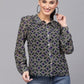 Valbone Women’s Blue Georgette Printed Shirt