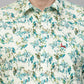 Valbone Men’s Green Digital Print Leaves Printed Regular Fit Casual Shirt Half Sleeves