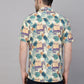 Valbone Men’s  Green & Yellow Digital Printed Regular Fit Casual Shirt Half Sleeves