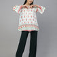 Valbone Women’s Blue Georgette Print Top