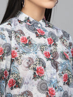 Valbone Women’s Multicolor Georgette Printed Shirt