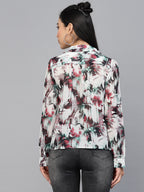 Valbone Women’s Maroon Georgette Floral Printed Shirt Full Sleeves