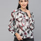 Valbone Women’s Maroon Georgette Floral Printed Shirt Full Sleeves
