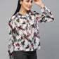 Valbone Women’s Maroon Georgette Floral Printed Shirt Full Sleeves