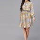 Valbone Women’s Brown Viscose Printed Dress
