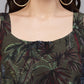 Valbone Women’s Green Georgette Printed Jumpsuit