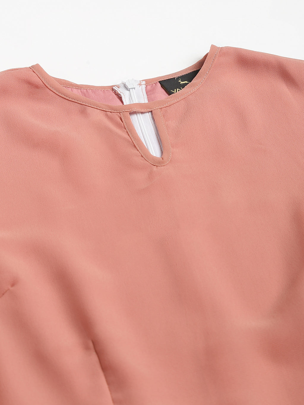 Pink Georgette  solid Dress