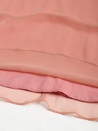 Pink Georgette  solid Dress