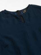 Blue Georgette solid Dress