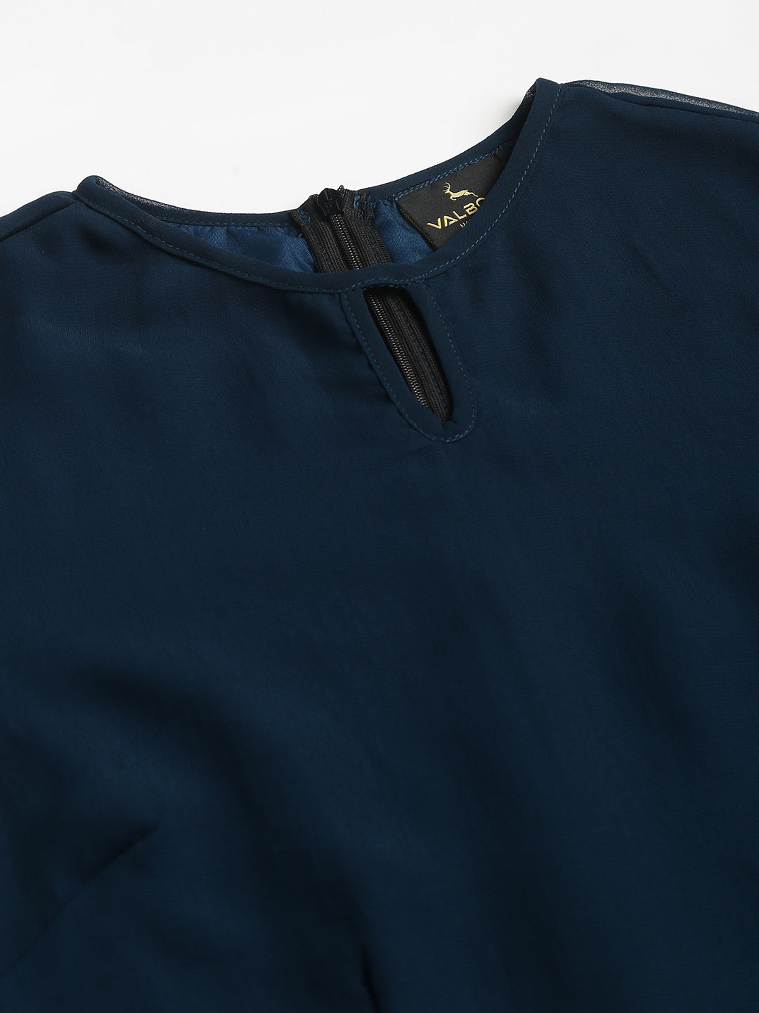 Blue Georgette solid Dress