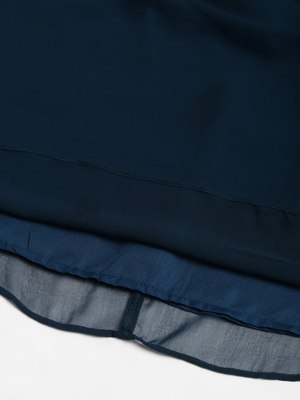 Blue Georgette solid Dress