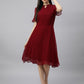 Valbone Women’s Red Georgette Floral Print Dress