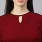 Valbone Women’s Red Georgette Floral Print Dress