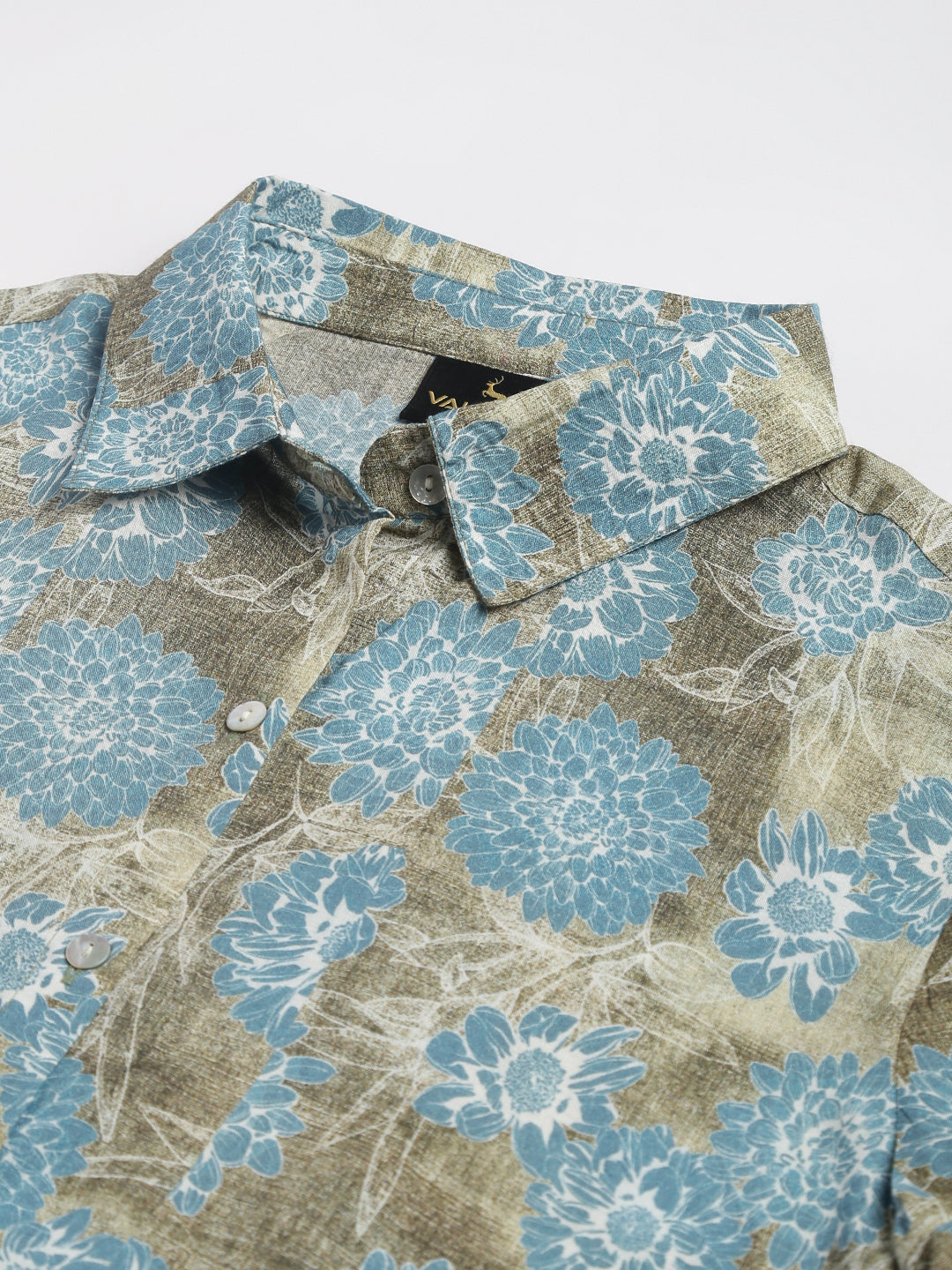 Valbone Women’s Blue Modal Silk Printed Shirt