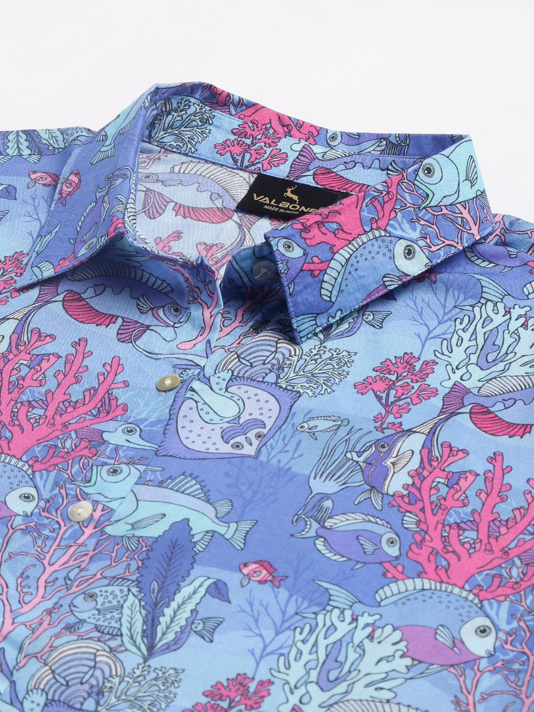 Valbone Women’s Blue Modal Silk Printed Shirt Success