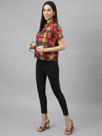 Valbone Women’s Multicolor Modal Silk Printed Shirt