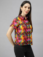 Valbone Women’s Multicolor Modal Silk Printed Shirt