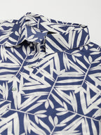 Valbone Women’s Navy Blue Modal Silk Printed Shirt