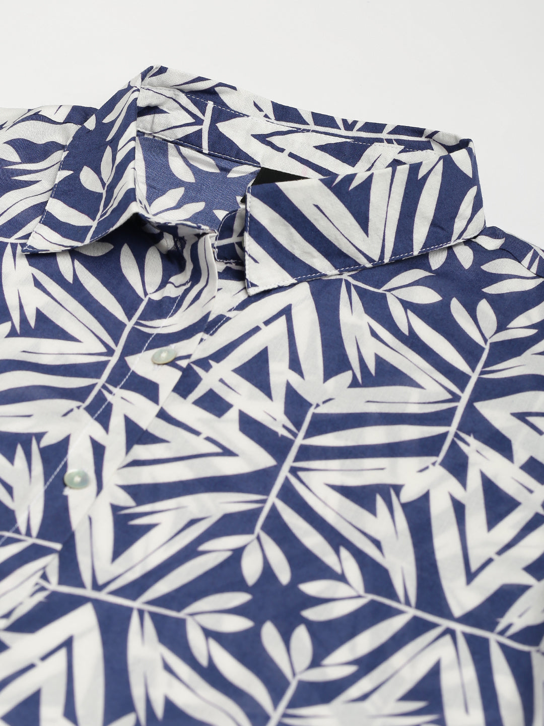 Valbone Women’s Navy Blue Modal Silk Printed Shirt