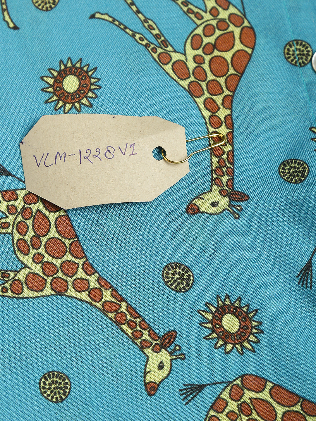 Valbone Women’s Blue Modal Silk Printed Shirt