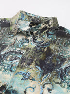 Valbone Women’s Green Modal Silk Printed Shirt