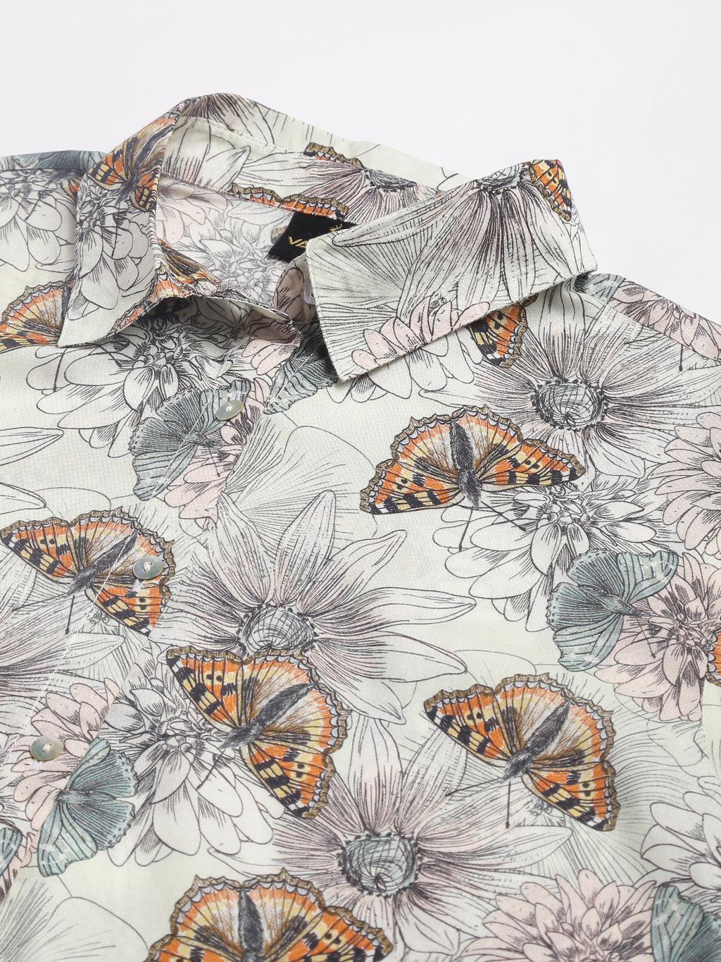 Valbone Women’s Grey Modal Silk Printed Shirt