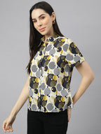 Valbone Women’s Green Modal Silk Printed Shirt