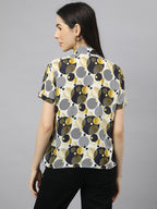 Valbone Women’s Green Modal Silk Printed Shirt